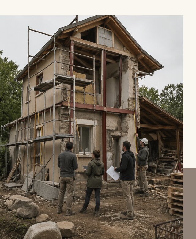 Реконструкция загородного дома под ключ в Губахе от бюро