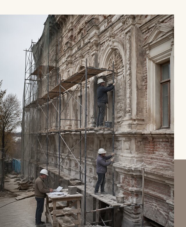 Реставрация объектов культурного наследия под ключ в Губахе